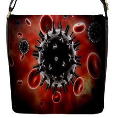 Cancel Cells Broken Bacteria Virus Bold Flap Messenger Bag (s) by Mariart