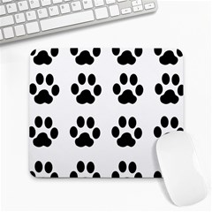 Claw Black Foot Chat Paw Animals Large Mousepads by Mariart