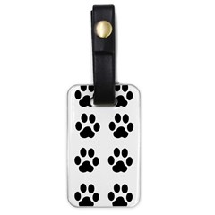 Claw Black Foot Chat Paw Animals Luggage Tags (one Side)  by Mariart