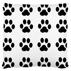 Claw Black Foot Chat Paw Animals Large Flano Cushion Case (two Sides) by Mariart