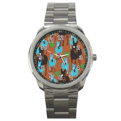 Zebra Horse Animals Sport Metal Watch by Mariart