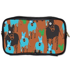 Zebra Horse Animals Toiletries Bags 2-side by Mariart