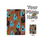 Zebra Horse Animals Playing Cards 54 (Mini)  Front - Spade2