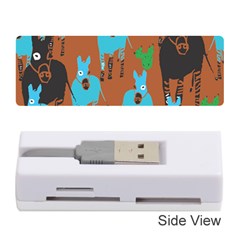 Zebra Horse Animals Memory Card Reader (stick)  by Mariart