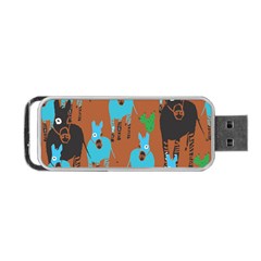 Zebra Horse Animals Portable Usb Flash (two Sides) by Mariart