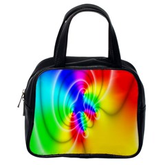 Complex Orange Red Pink Hole Yellow Green Blue Classic Handbags (one Side) by Mariart