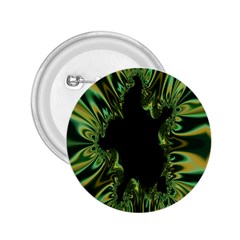 Burning Ship Fractal Silver Green Hole Black 2 25  Buttons by Mariart