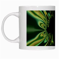 Burning Ship Fractal Silver Green Hole Black White Mugs by Mariart