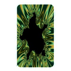 Burning Ship Fractal Silver Green Hole Black Memory Card Reader by Mariart