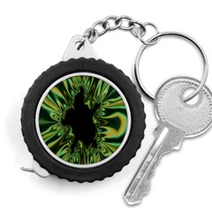 Burning Ship Fractal Silver Green Hole Black Measuring Tapes by Mariart