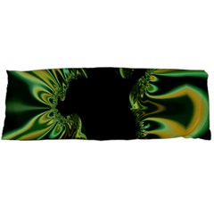 Burning Ship Fractal Silver Green Hole Black Body Pillow Case (dakimakura) by Mariart