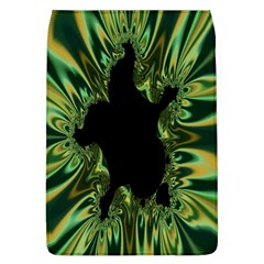 Burning Ship Fractal Silver Green Hole Black Flap Covers (l)  by Mariart