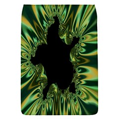 Burning Ship Fractal Silver Green Hole Black Flap Covers (s)  by Mariart