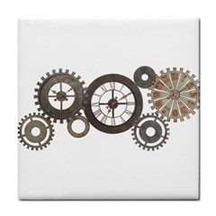 Hour Time Iron Tile Coasters by Mariart