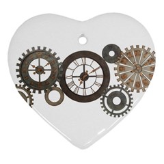 Hour Time Iron Ornament (heart) by Mariart