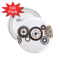 Hour Time Iron 2 25  Buttons (100 Pack)  by Mariart