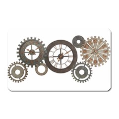 Hour Time Iron Magnet (rectangular) by Mariart