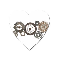 Hour Time Iron Heart Magnet by Mariart