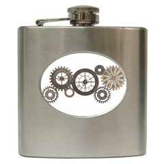 Hour Time Iron Hip Flask (6 Oz) by Mariart