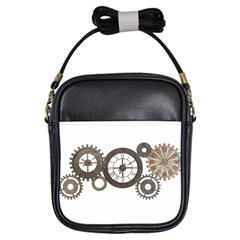 Hour Time Iron Girls Sling Bags by Mariart