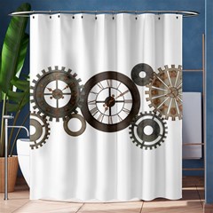 Hour Time Iron Shower Curtain 60  X 72  (medium)  by Mariart