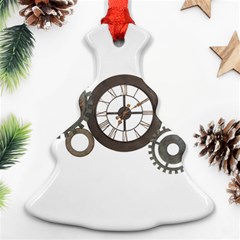 Hour Time Iron Christmas Tree Ornament (two Sides) by Mariart