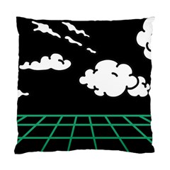 Illustration Cloud Line White Green Black Spot Polka Standard Cushion Case (one Side) by Mariart