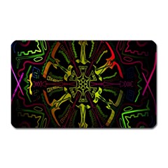 Inner Peace Star Space Rainbow Magnet (rectangular)