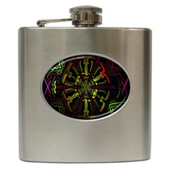 Inner Peace Star Space Rainbow Hip Flask (6 Oz) by Mariart