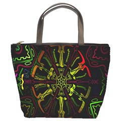 Inner Peace Star Space Rainbow Bucket Bags by Mariart