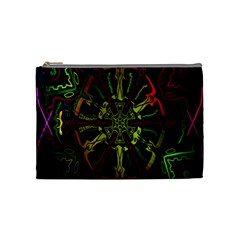 Inner Peace Star Space Rainbow Cosmetic Bag (medium)  by Mariart