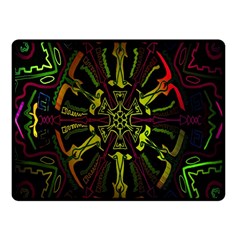 Inner Peace Star Space Rainbow Fleece Blanket (small) by Mariart