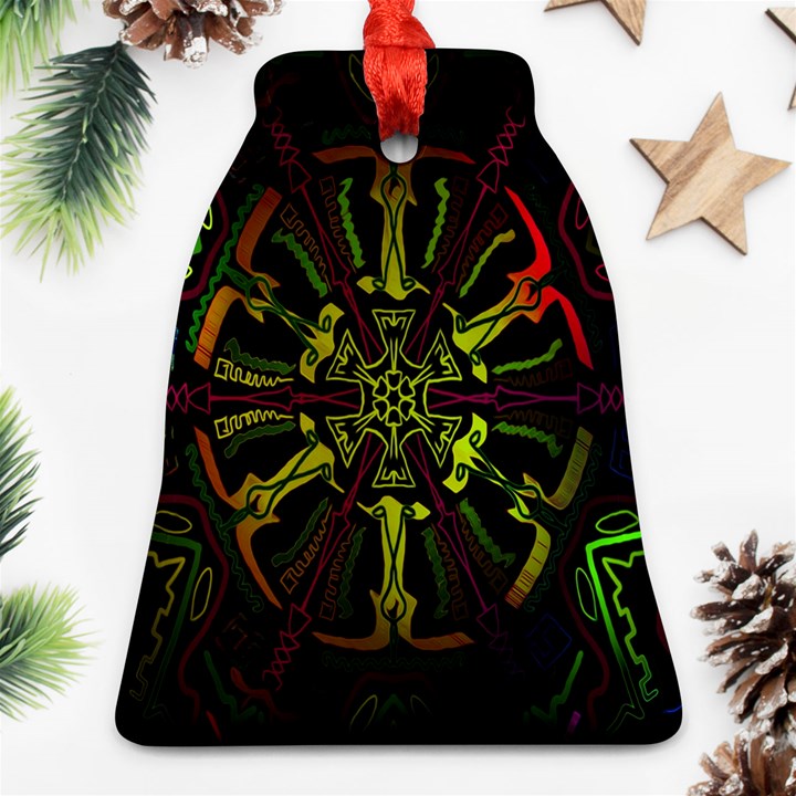 Inner Peace Star Space Rainbow Ornament (Bell)