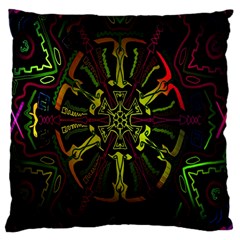 Inner Peace Star Space Rainbow Large Cushion Case (one Side) by Mariart