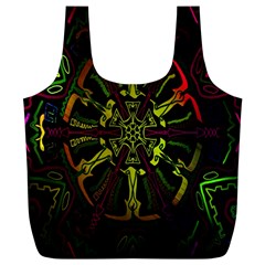 Inner Peace Star Space Rainbow Full Print Recycle Bags (l)  by Mariart