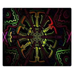 Inner Peace Star Space Rainbow Double Sided Flano Blanket (small)  by Mariart