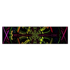 Inner Peace Star Space Rainbow Satin Scarf (oblong) by Mariart