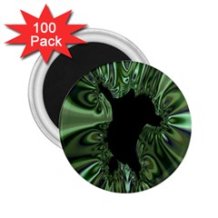 Hole Space Silver Black 2 25  Magnets (100 Pack)  by Mariart