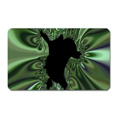 Hole Space Silver Black Magnet (rectangular) by Mariart