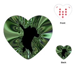 Hole Space Silver Black Playing Cards (heart)  by Mariart