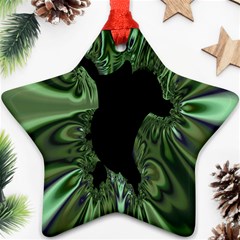 Hole Space Silver Black Star Ornament (two Sides) by Mariart