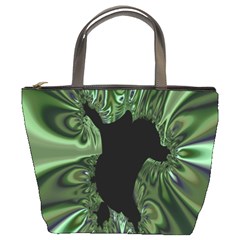 Hole Space Silver Black Bucket Bags by Mariart