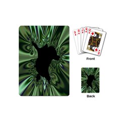 Hole Space Silver Black Playing Cards (mini)  by Mariart