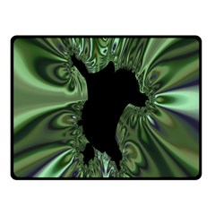 Hole Space Silver Black Double Sided Fleece Blanket (small)  by Mariart