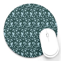 Interstellar Blog Tree Leaf Grey Round Mousepads