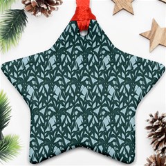 Interstellar Blog Tree Leaf Grey Ornament (star) by Mariart