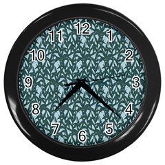 Interstellar Blog Tree Leaf Grey Wall Clocks (black) by Mariart