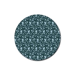 Interstellar Blog Tree Leaf Grey Rubber Round Coaster (4 Pack)  by Mariart