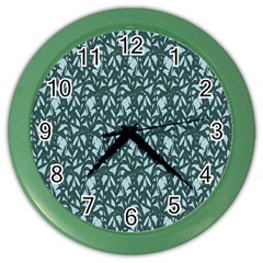 Interstellar Blog Tree Leaf Grey Color Wall Clocks by Mariart