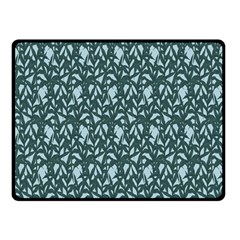 Interstellar Blog Tree Leaf Grey Double Sided Fleece Blanket (small)  by Mariart